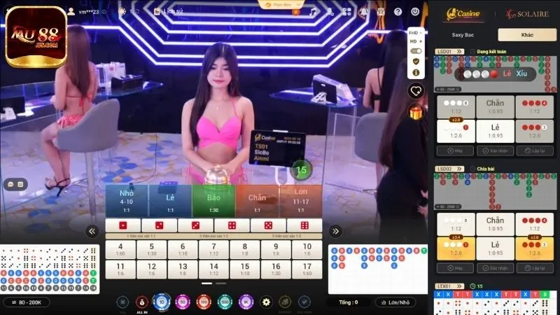 Luật chơi Sicbo MU88 đơn giản, dễ hiểu